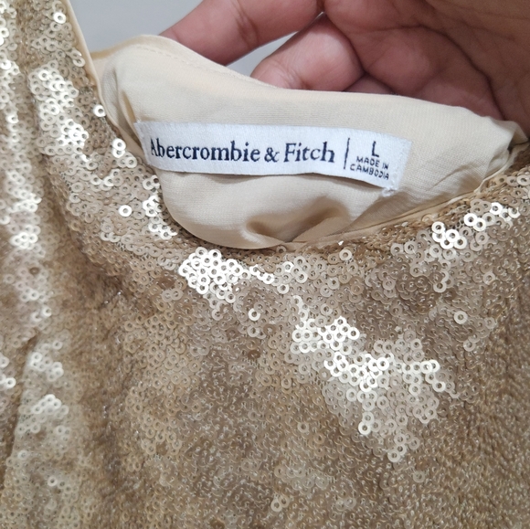 Abercrombie Gold Sequin Dress - Picture 6 of 8